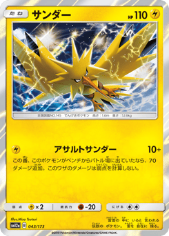 Zapdos SM12A 043