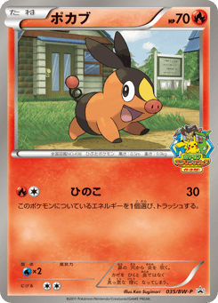 Tepig — Black & White Promos