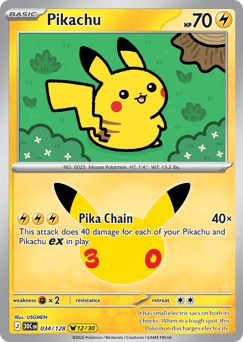 Pikachu 30C 034