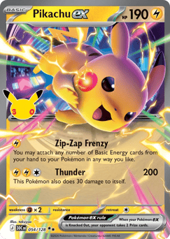 Pikachu ex — 30th Celebration