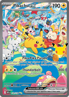 Pikachu ex — 30th Celebration