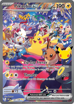 Pikachu ex — 30th Celebration