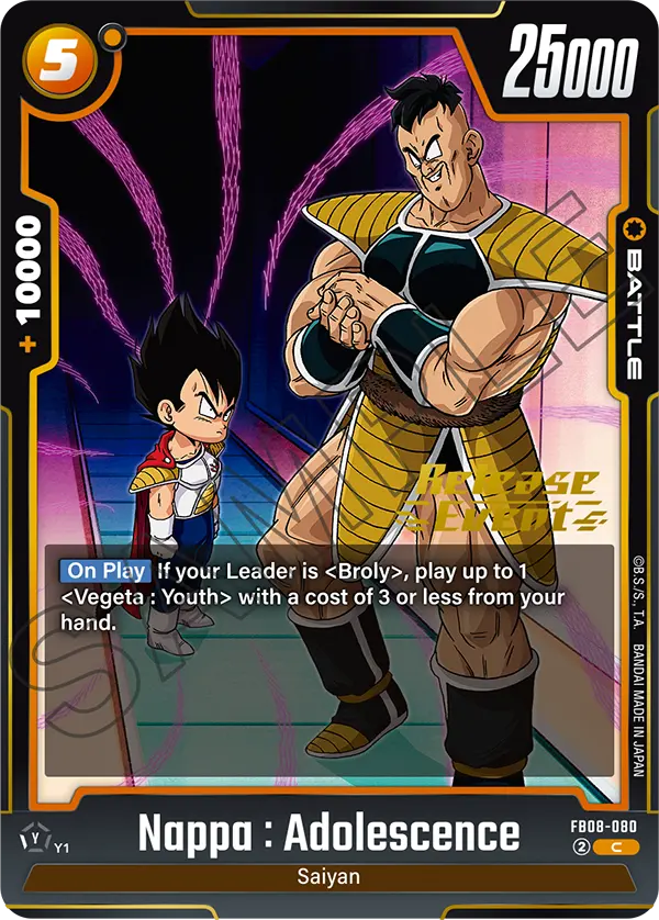 Nappa : Adolescence — Saiyan's Pride