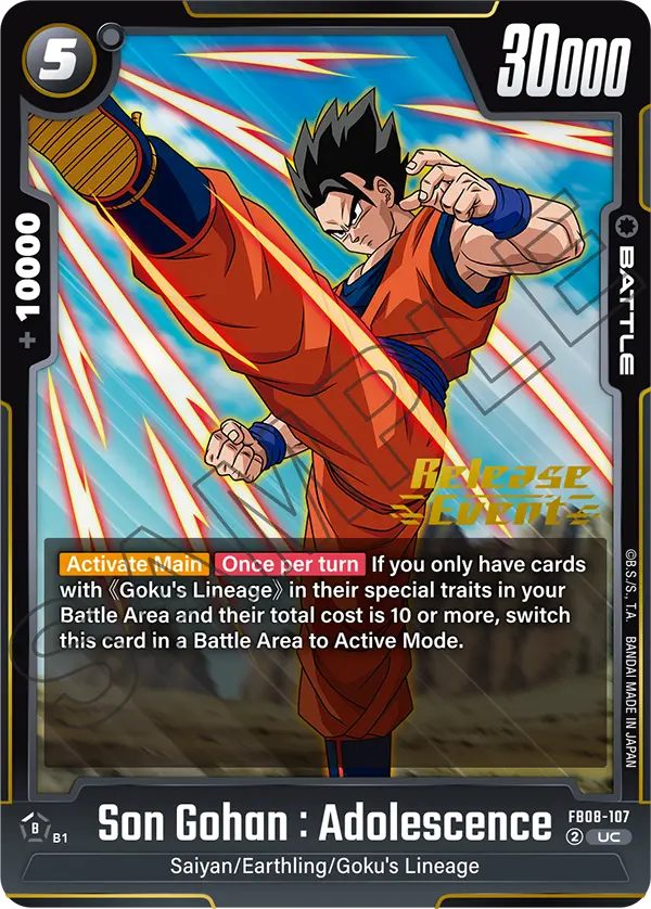 Son Gohan : Adolescence — Saiyan's Pride
