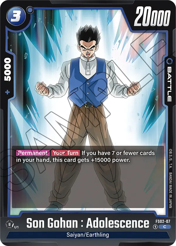 Son Gohan : Adolescence #07 — STARTER DECK -VEGETA- [FS02]