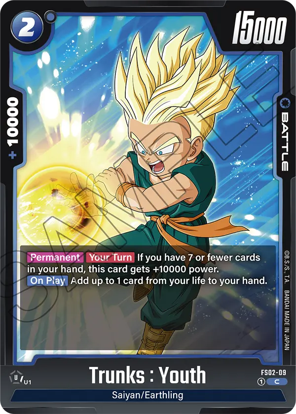 Trunks : Youth #09 — STARTER DECK -VEGETA- [FS02]