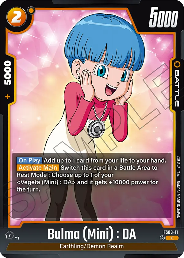 Bulma (Mini) : DA — STARTER DECK -VEGETA(MINI) SUPER SAIYAN 3- [FS08]