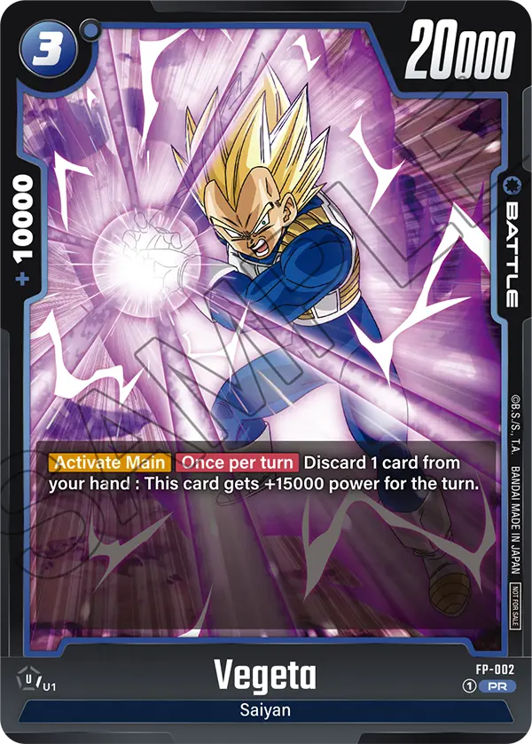 Vegeta #002 — Promotion Card
