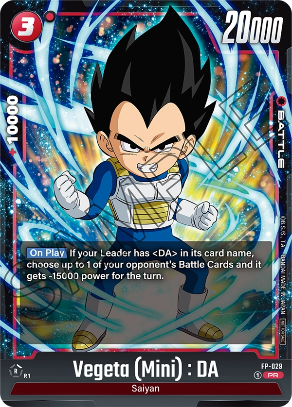 Vegeta (Mini) : DA — Promotion Card
