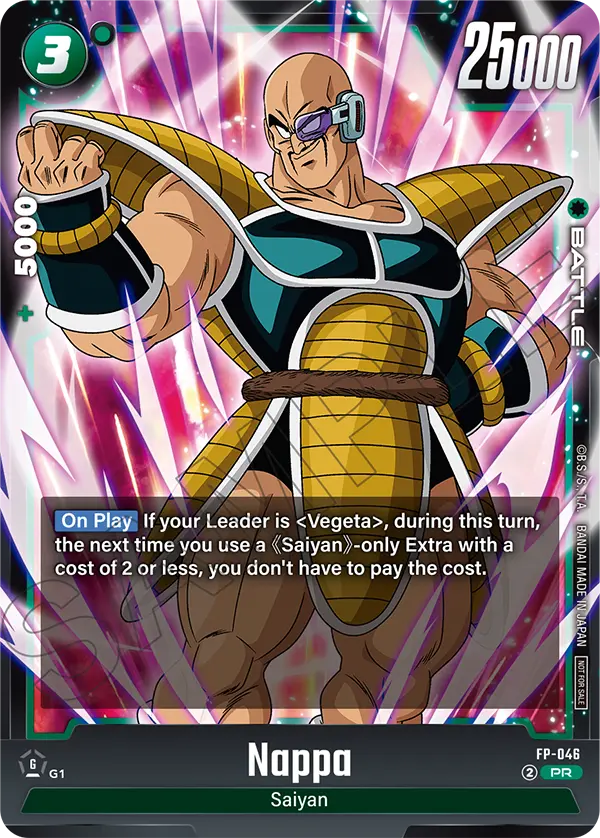 Nappa — Promotion Card