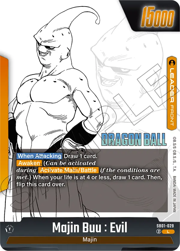 Majin Buu : Evil — Manga Booster 01