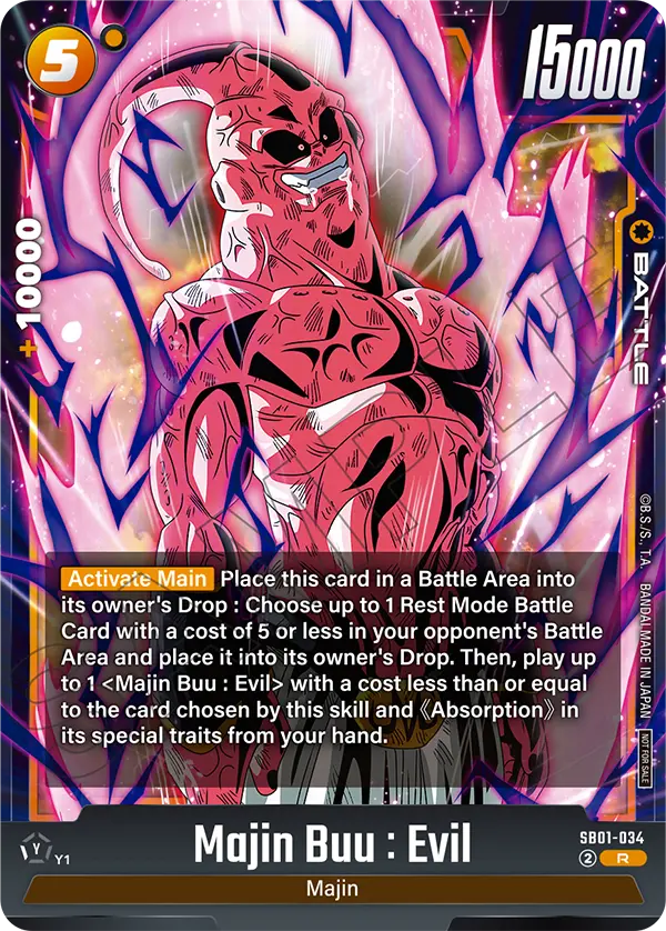 Majin Buu : Evil — Manga Booster 01