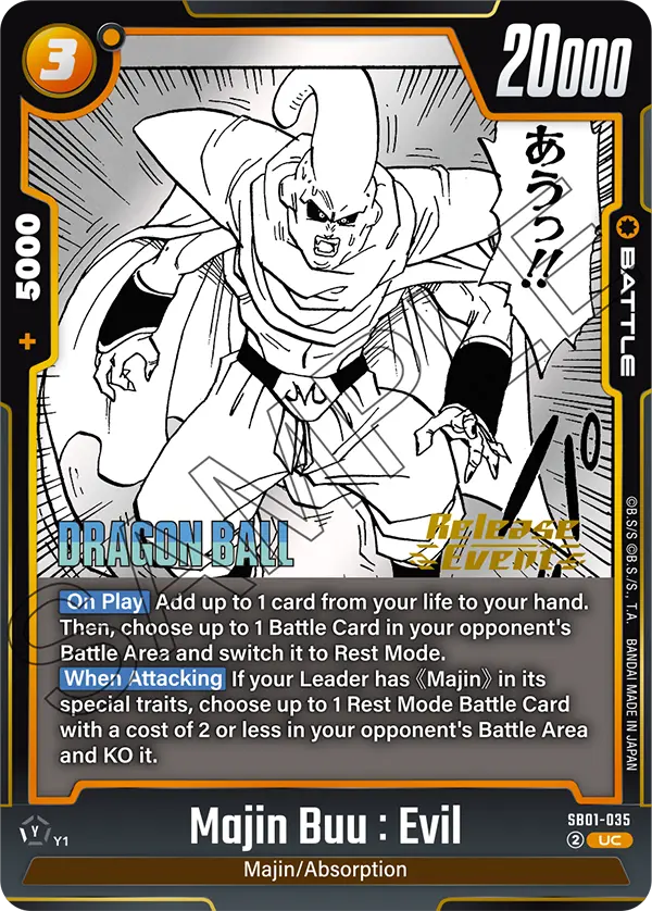 Majin Buu : Evil — Manga Booster 01
