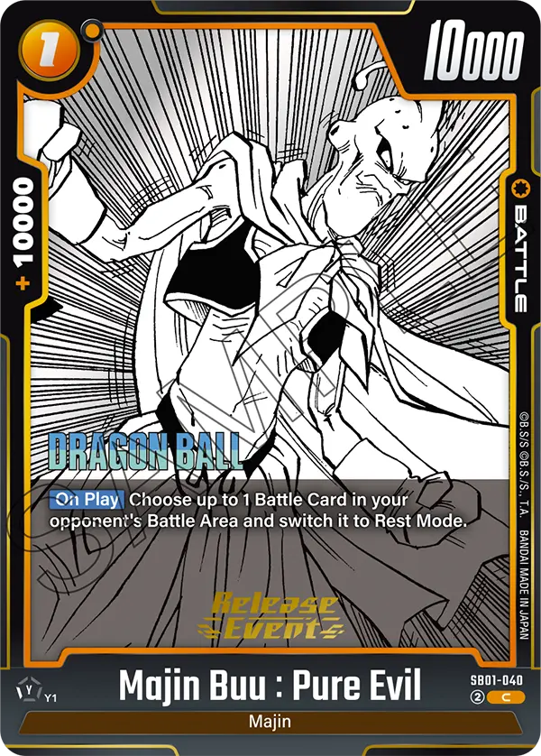 Majin Buu : Pure Evil — Manga Booster 01