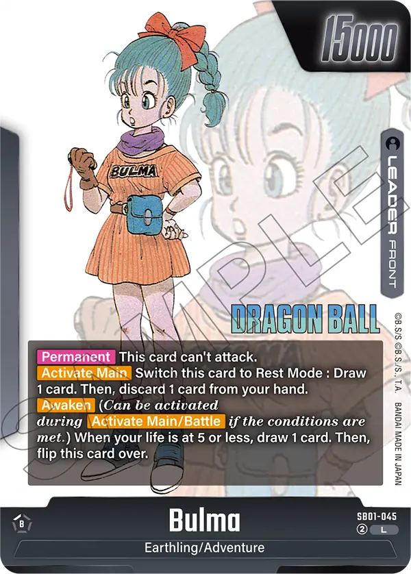 Bulma — Manga Booster 01