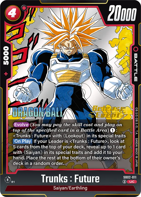 Trunks : Future — Manga Booster 02