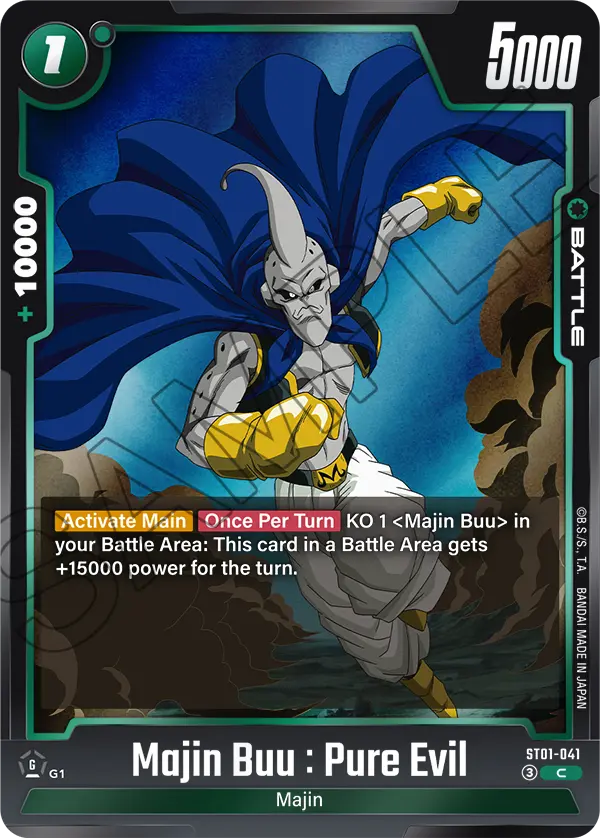 Majin Buu : Pure Evil — STORY BOOSTER 01 [ST01]