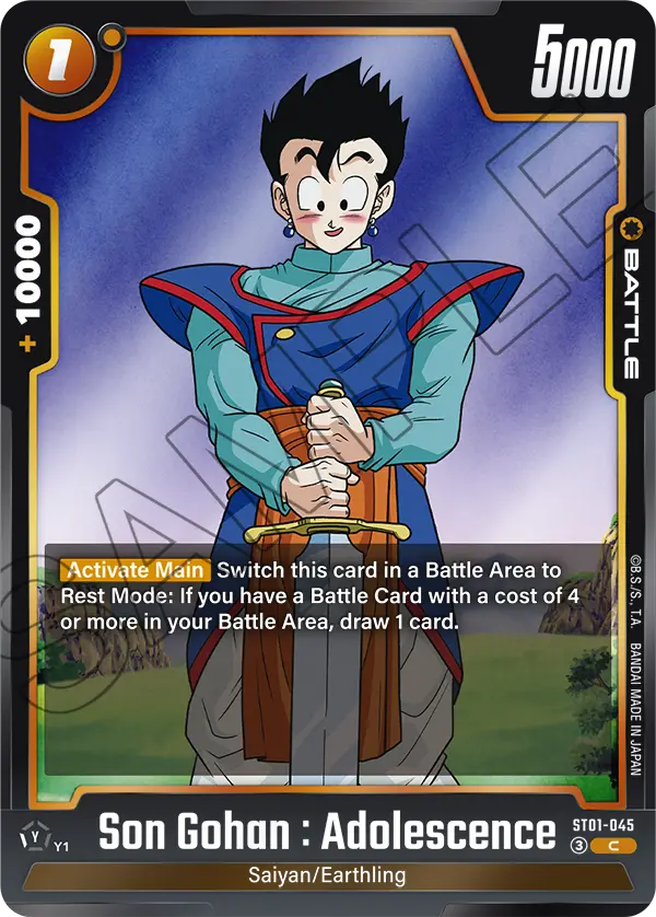 Son Gohan : Adolescence — STORY BOOSTER 01 [ST01]