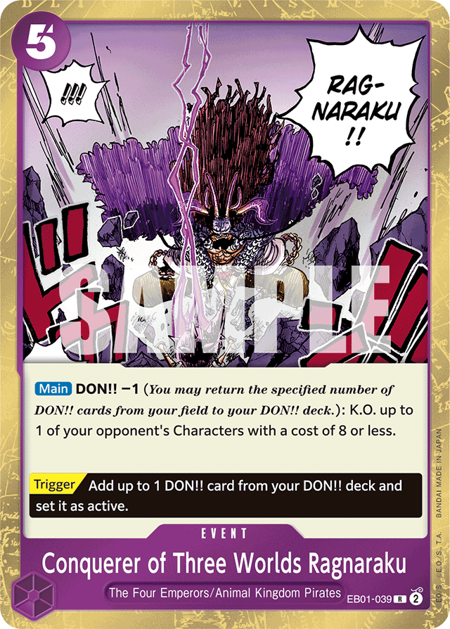 Conquerer of Three Worlds Ragnaraku — MEMORIAL COLLECTION - EB-01