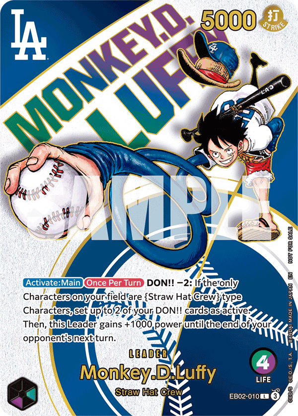 Monkey.D.Luffy — Special Alt Art #EB02-010 — Anime 25th Collection - EB-02