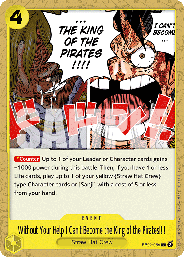 Without Your Help I Can't Become the King of the Pirates!!!! EB-02 EB02-059