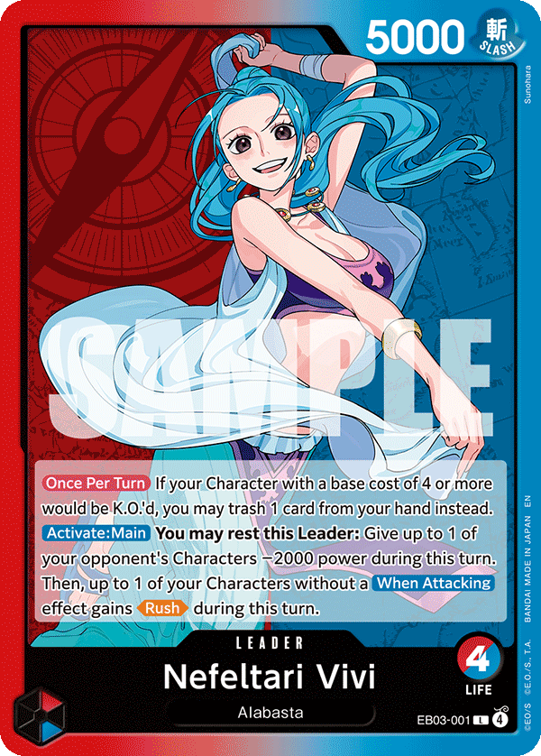 Nefeltari Vivi #EB03-001 — ONE PIECE HEROINES EDITION - EB-03