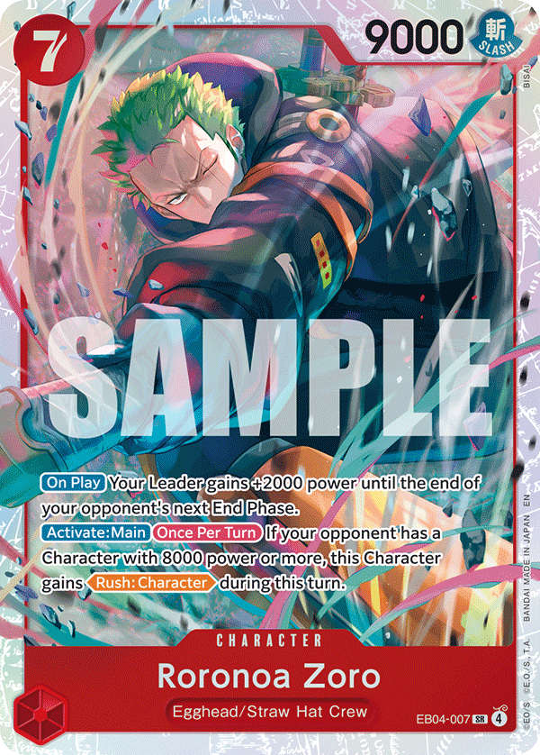 Roronoa Zoro #EB04-007 — EGGHEAD CRISIS - EB-04