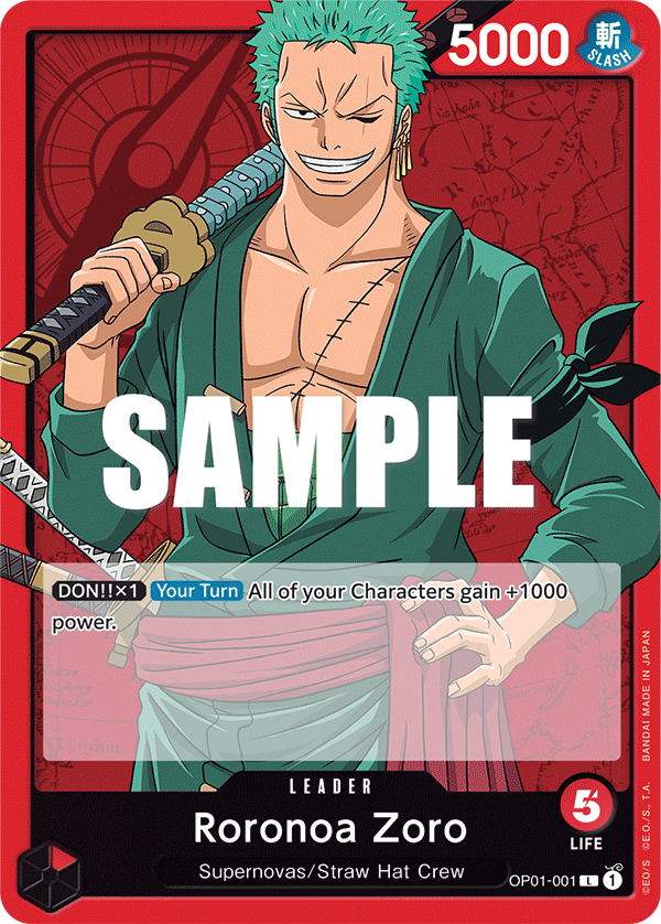 Roronoa Zoro #OP01-001 — ROMANCE DAWN - OP-01