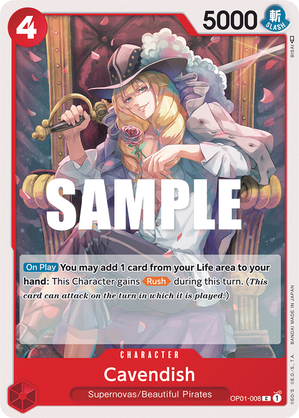 Cavendish #OP01-008 — ROMANCE DAWN - OP-01