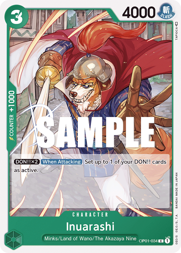 Inuarashi — ROMANCE DAWN - OP-01