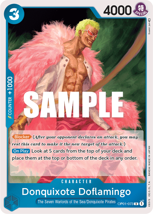 Donquixote Doflamingo — ROMANCE DAWN - OP-01