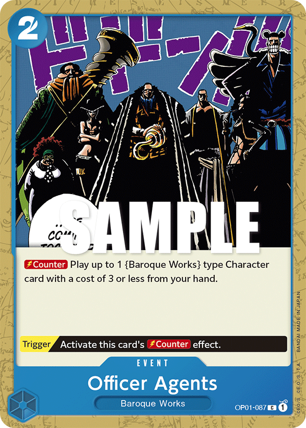 Officer Agents OP-01 OP01-087
