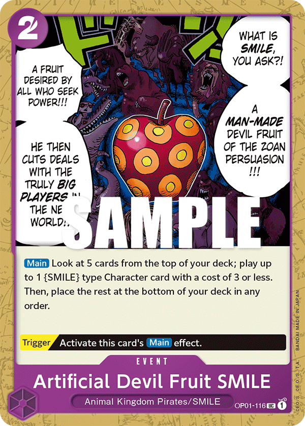 Artificial Devil Fruit SMILE OP-01 OP01-116