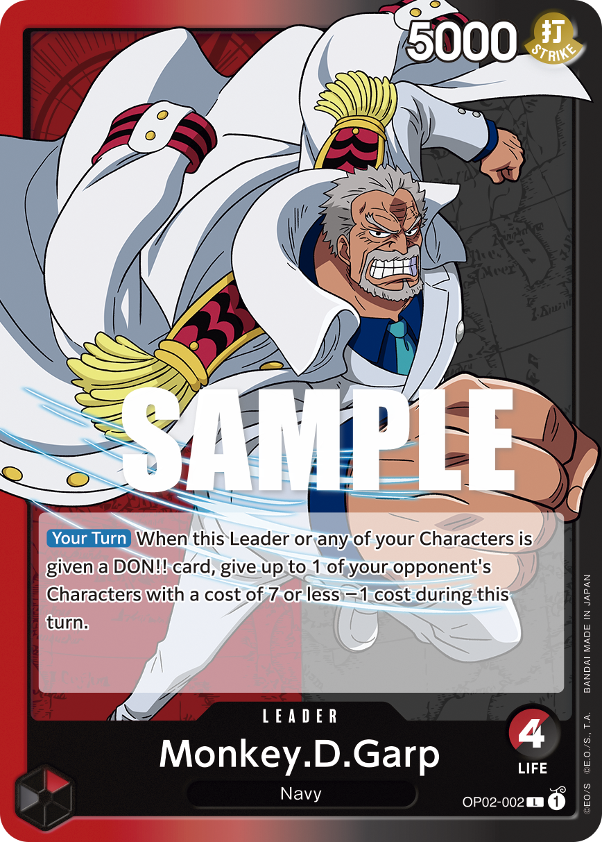 Monkey.D.Garp #OP02-002 — PARAMOUNT WAR - OP-02