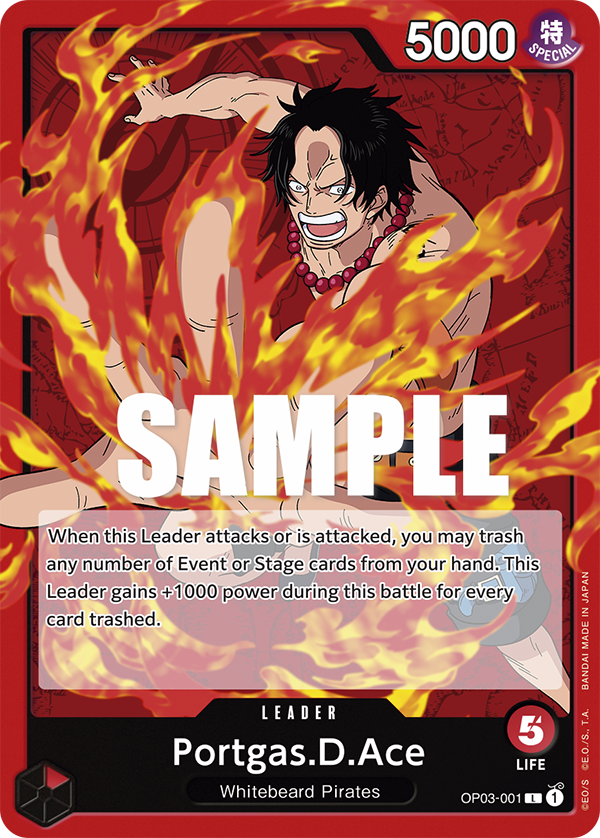 Portgas.D.Ace #OP03-001 — PILLARS OF STRENGTH - OP-03