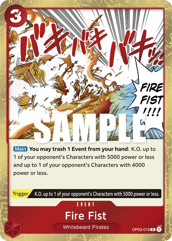 Fire Fist — PILLARS OF STRENGTH - OP-03