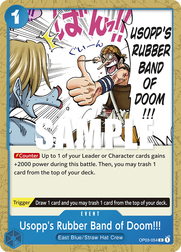 Usopp's Rubber Band of Doom!!! OP-03 OP03-054