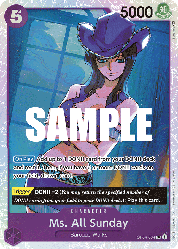 Ms. All Sunday — KINGDOMS OF INTRIGUE - OP-04
