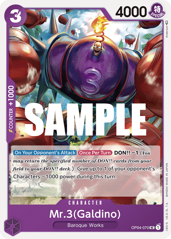 Mr.3(Galdino) — KINGDOMS OF INTRIGUE - OP-04