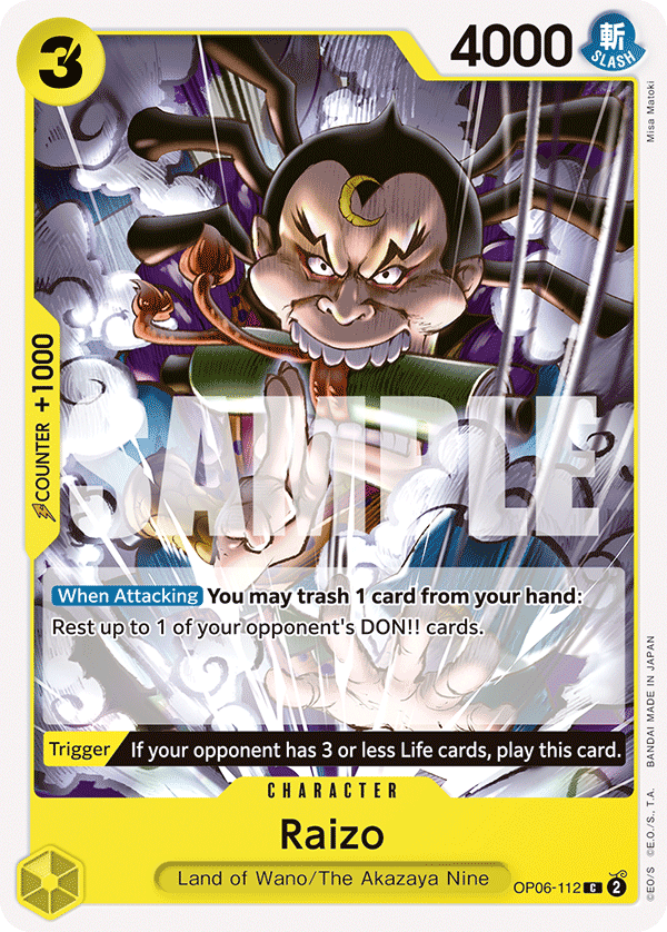 Raizo — WINGS OF THE CAPTAIN - OP-06