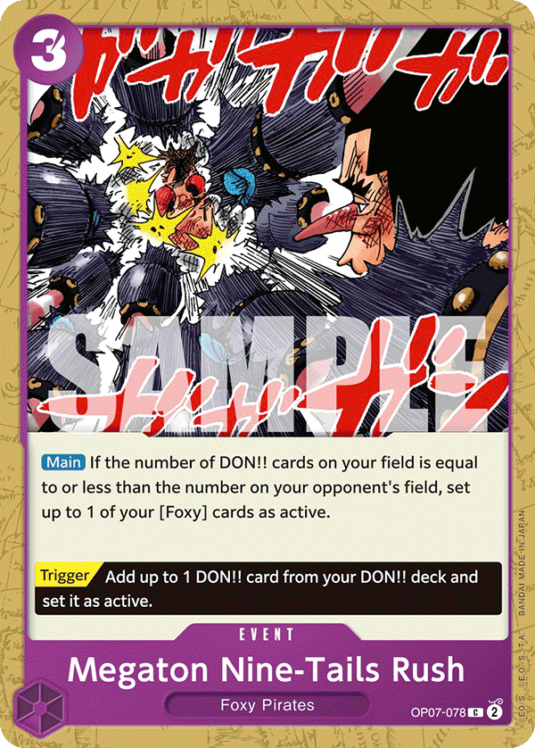 Megaton Nine-Tails Rush OP-07 OP07-078