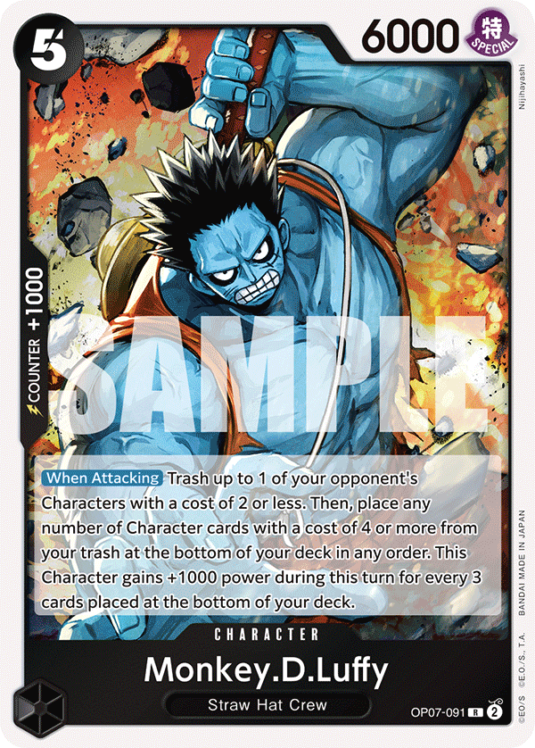 Monkey.D.Luffy OP-07 OP07-091