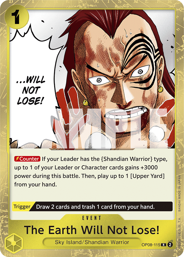 The Earth Will Not Lose! OP-08 OP08-115