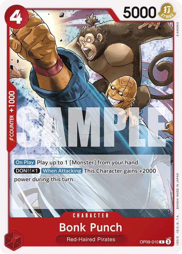 Bonk Punch #OP09-010 — EMPERORS IN THE NEW WORLD - OP-09