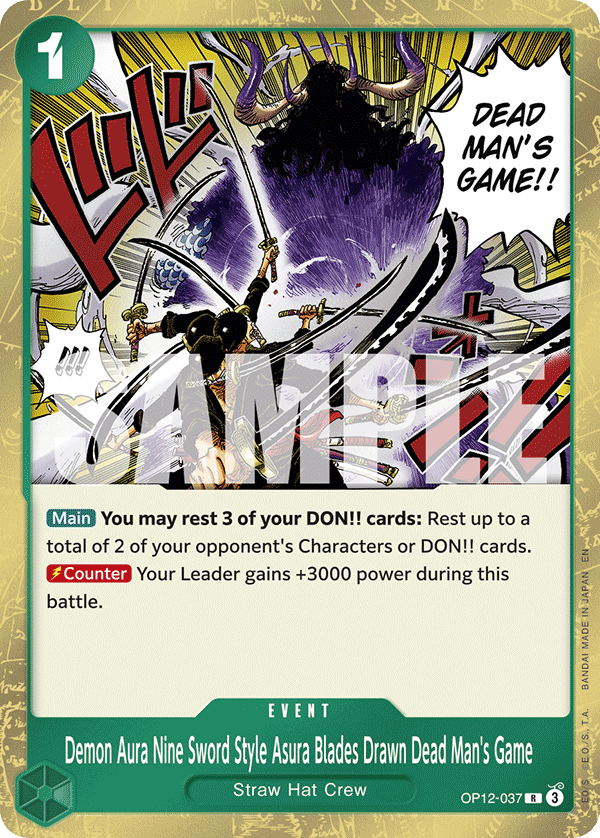 Demon Aura Nine Sword Style Asura Blades Drawn Dead Man's Game — LEGACY OF THE MASTER - OP-12