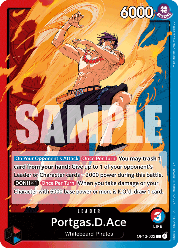 Portgas.D.Ace #OP13-002 — CARRYING ON HIS WILL - OP-13