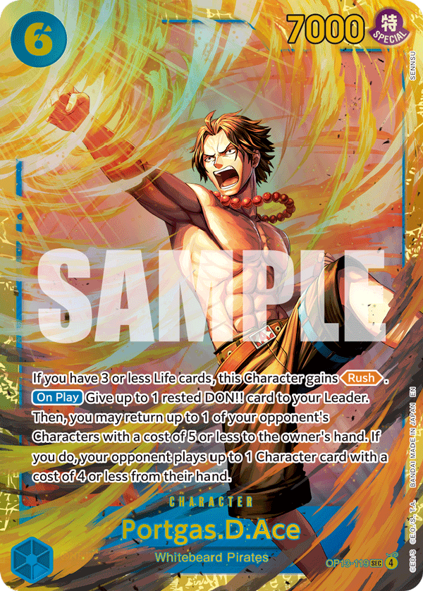 Portgas.D.Ace #OP13-119 — CARRYING ON HIS WILL - OP-13