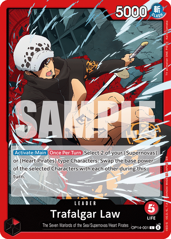 Trafalgar Law #OP14-001 — The Azure Sea’s Seven - OP-14