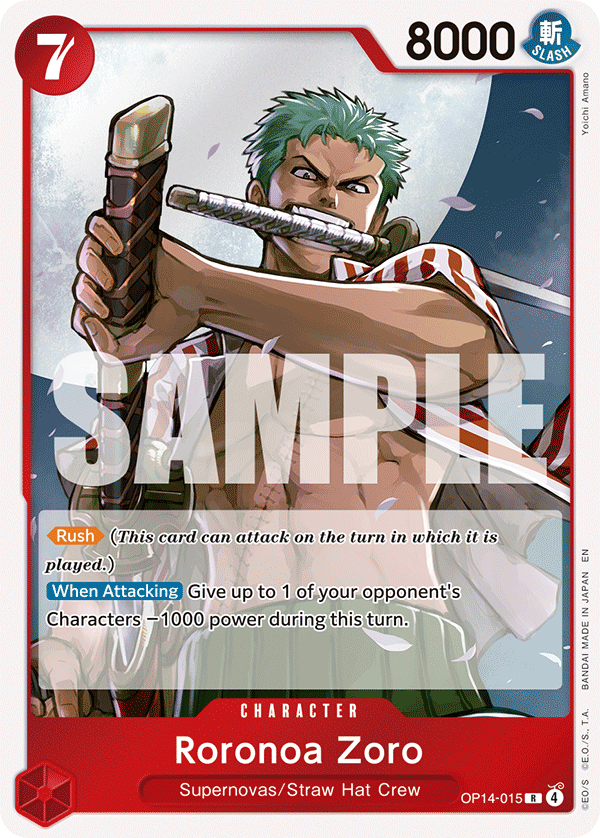 Roronoa Zoro — The Azure Sea’s Seven - OP-14