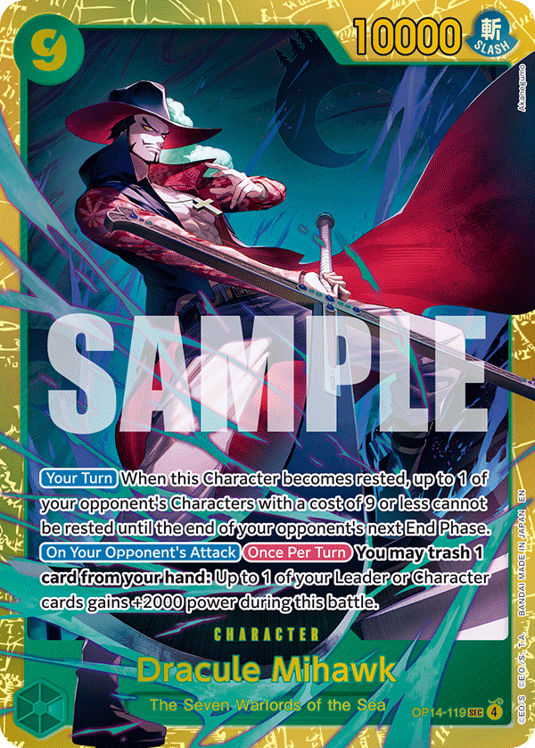 Dracule Mihawk — The Azure Sea’s Seven - OP-14